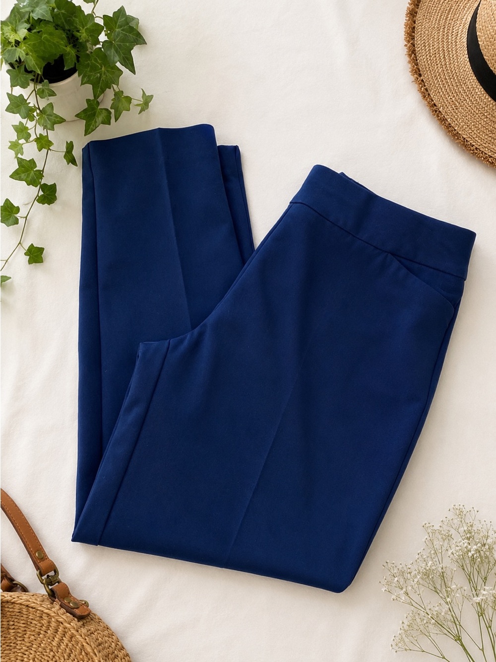 💙 Investments by Dillard’s Park Avenue Ankle Pants Royal Blue Size 12💙